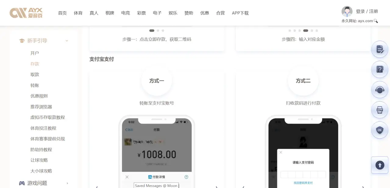 在爱游戏体育通过电子钱包转账